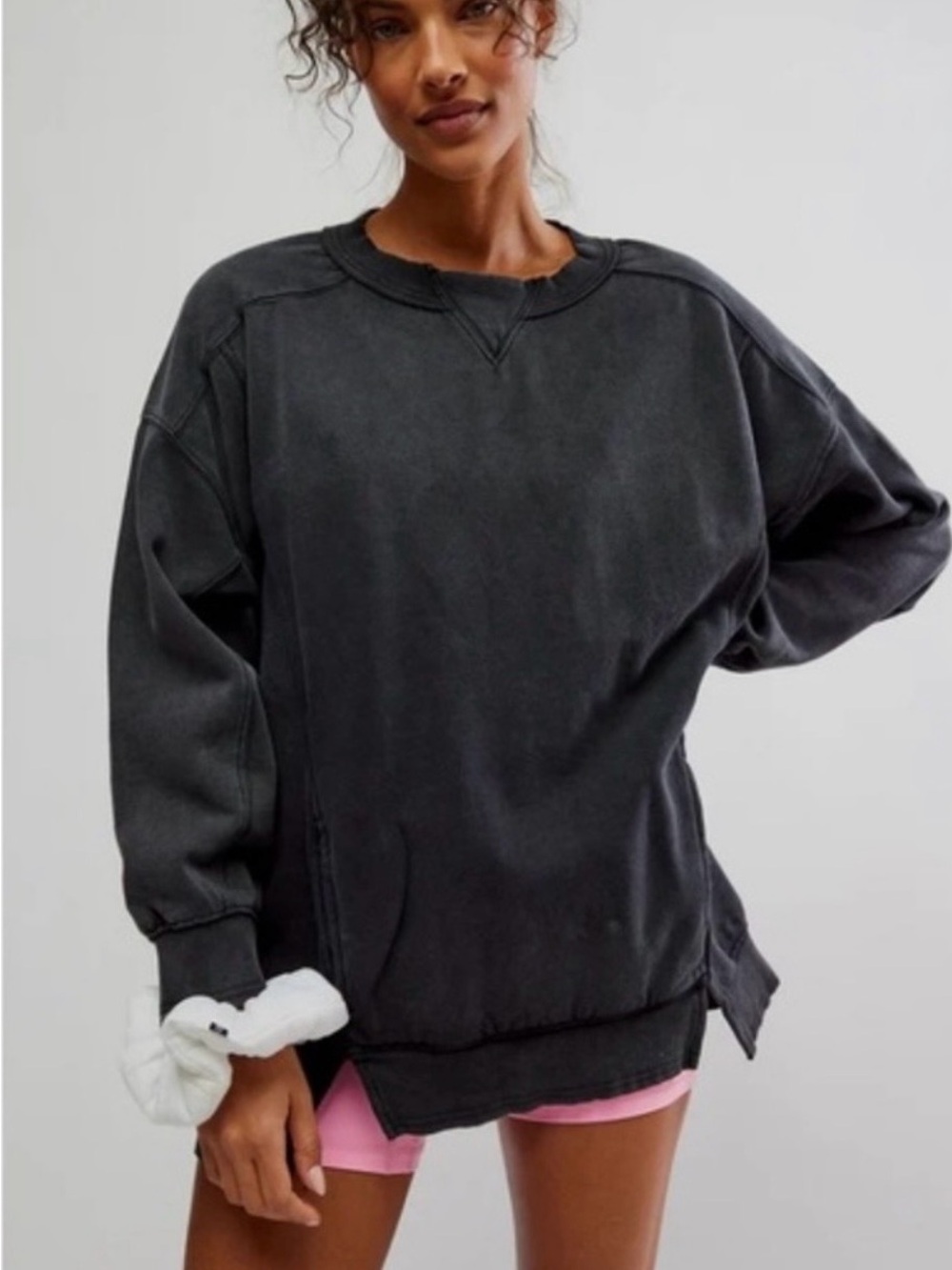 Freepeople Movement Intercept Tunic in Washed Black